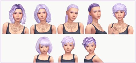 My Sims 4 Blog Backyard Stuff Hair Recolors By WMS