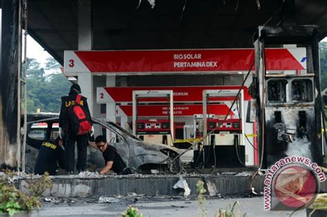 Dispenser Spbu Sentul City Terbakar Tiga Orang Terluka Antara News