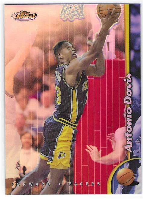 Topps Finest No Protector Refractor Antonio Davis Nba