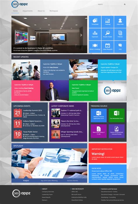 Office Sharepoint Intranet Templates