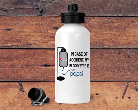 Blood Type Diet Pepsi Water Bottle - Etsy