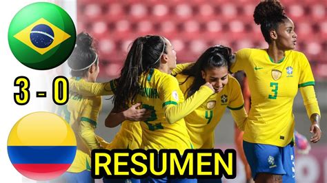 BRASIL Femenino Vs COLOMBIA Femenino RESUMEN Y GOLES SUDAMERICANO