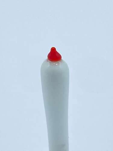 Vintage S Dolls House Hand Blown White Glass Chamber Stick