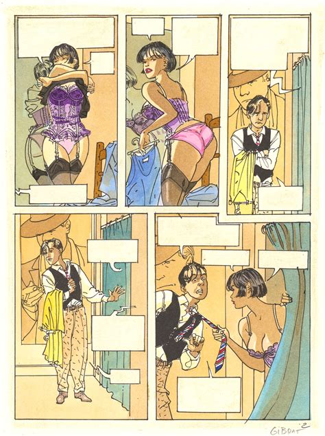 Jean Pierre Gibrat Dessous Fripons Page Artwork Huberty Breyne