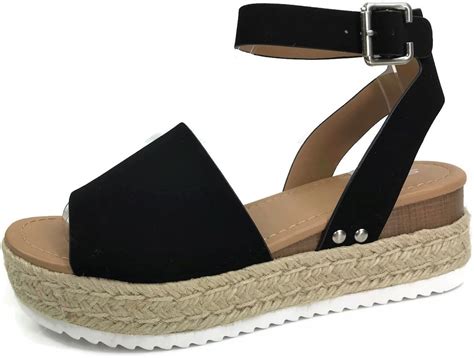 Amazon Soda Womens Ankle Wrap Espadrille Flat D Orsay Sandal