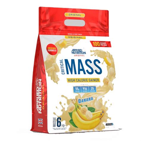 Buy Applied Nutrition Original Formula Critical Mass 6 Kg 25 Servings Banana In Dubai Abu