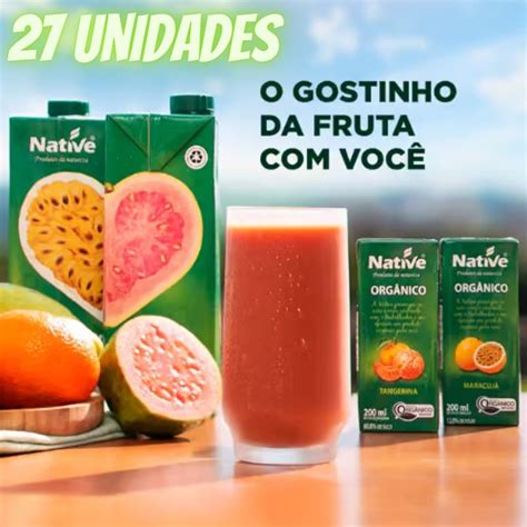 Pack Suco De Maracuj Org Nico Native Caixa Unidades De Ml