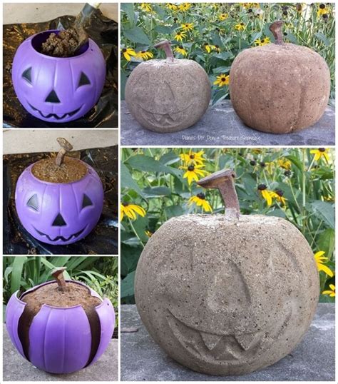 This Concrete Pumpkin Idea Is Simply Superb