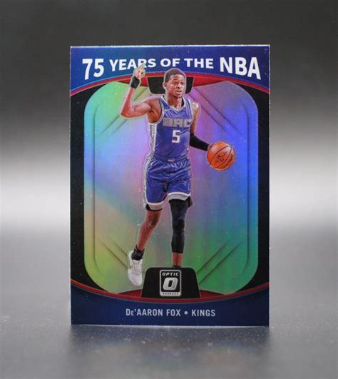 2021 22 Donruss Optic De AARON FOX Silver Prizm 75 Years Of The NBA