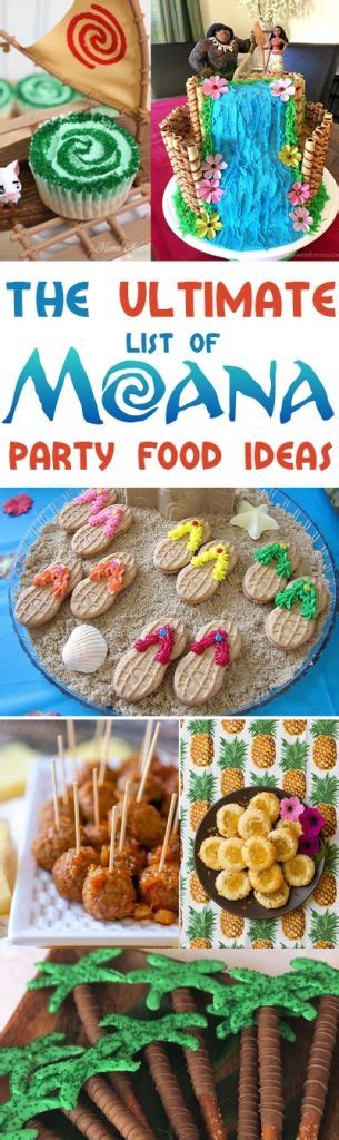 The Ultimate List Of Moana Party Food Ideas Moana Birthday Moana Birthday Party Moana Party