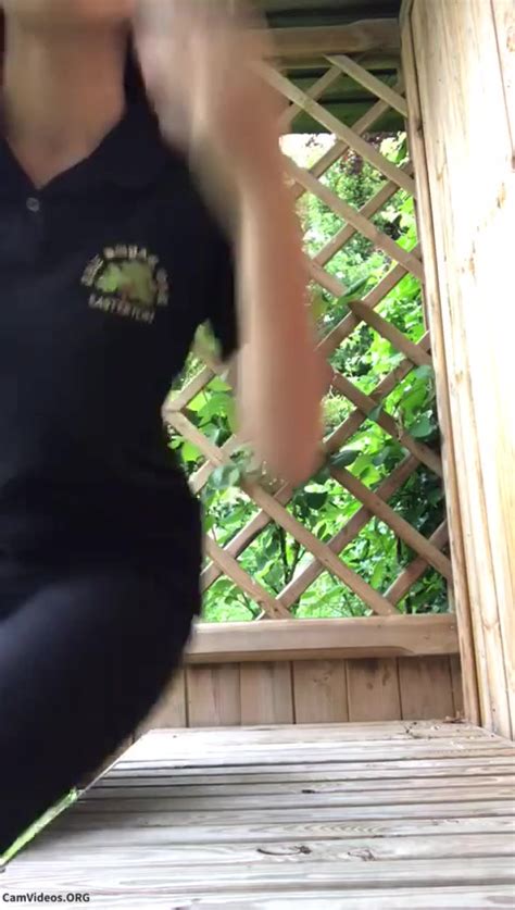 Blonde Teen Smoke And Gets Naked Outdoor