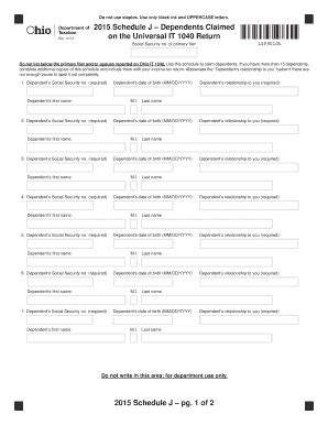 Fillable Online Tax Ohio Do Not Use Staples Use Only Black Ink And