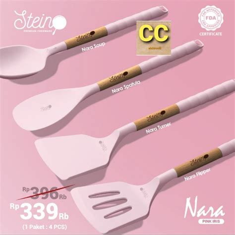 Jual Steincookware New Octa Stein Cookware Sutil Spatula Miniset