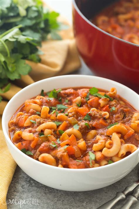 This One Pot Beef And Tomato Macaroni Soup Is A Classic It S A Healthy