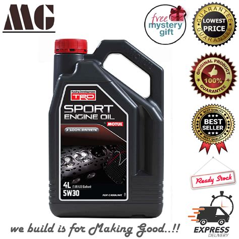 W Toyota Motul Trd Gasoline Synthetic Engine Oil Liter