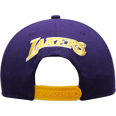 Mens Los Angeles Lakers New Era Black Practice Snap Original Fit 9FIFTY ...