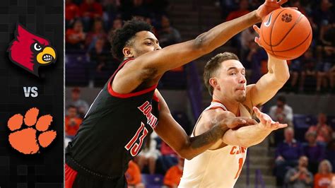 Louisville Vs Clemson Mens Basketball Highlights 2019 20 Youtube