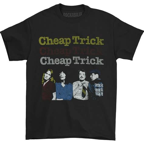 Cheap Trick Cheap Trick Mens World Tour 1978 T Shirt X Large Black