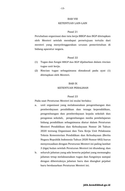 Salinan Permendikbudristek Nomor 14 Tahun 2022 Pdf