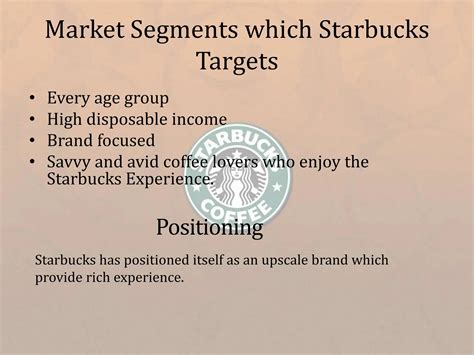 Presentation On Starbucks Marketing Strategy Ppt