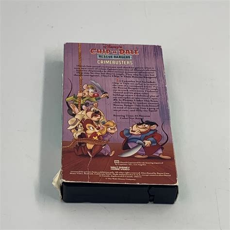 Disney S Chip N Dale Rescue Rangers Crime Busters VHS EBay