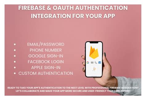 Integrate Secure Login And Signup With Firebase Or Oauth For Your App