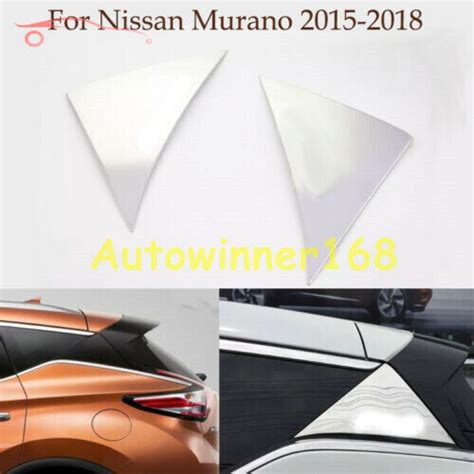 X Chrome Tail Cover Rear Window Trim Strip Emblems For Nissan Murano