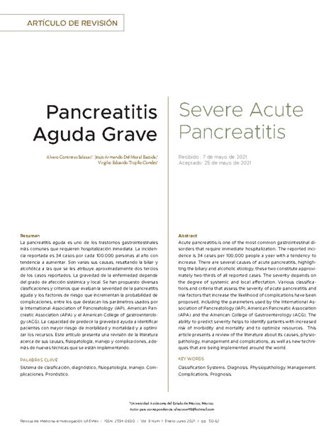 PANCREATITIS AGUDA Pancreatitis Aguda Grave Severe Acute Pancreatitis