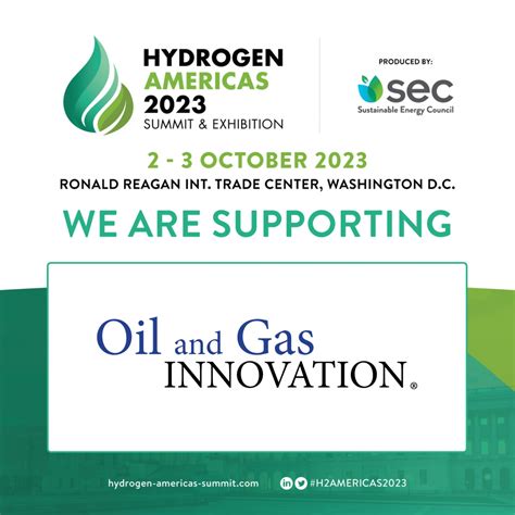 Oil Gas Innovation Supporter Announcement Hydrogen Americas Summit