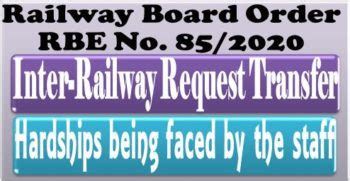 Inter Railway Request Transfer Hardships Being Faced By The Staff