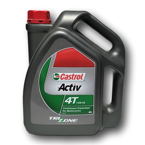 4T 15W 50 Castrol Activ Engine Oil Packaging Type Plastic Can At Rs