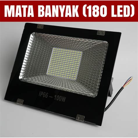 Jual Led Lampu Sorot 100 Watt Tembak Mata Banyak 180 Mata Led Floodlight Shopee Indonesia