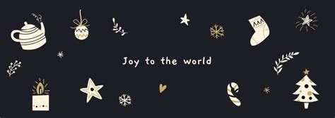 Design for free this Minimalist Hand-drawn Joy to the World Christmas ...