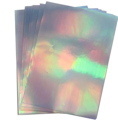 Printable Vinyl Sticker Paper A Adhesive Holographic Rainbow