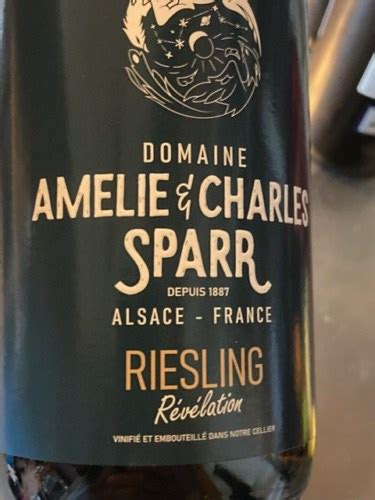 Domaine Am Lie Charles Sparr R V Lation Riesling Vivino Us