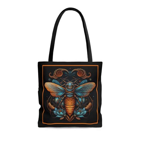 Honeybee Tote Bag Cute Bee Book Bag Honey Bee Tote Honey Bee Art