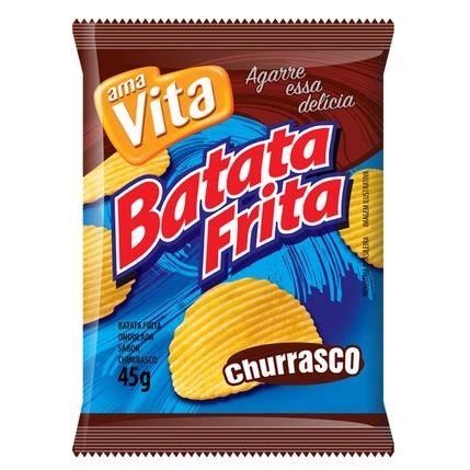 Batata Chips Ondulada Sabor Churrasco G Shopee Brasil