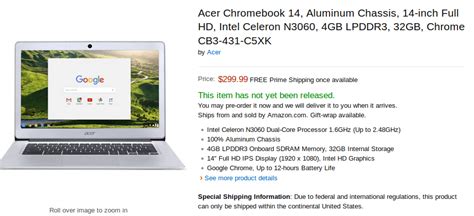 Acer Chromebook 14 Has Aluminum Body 14 Inch Screen And Up To 14 Hours Of Battery Life