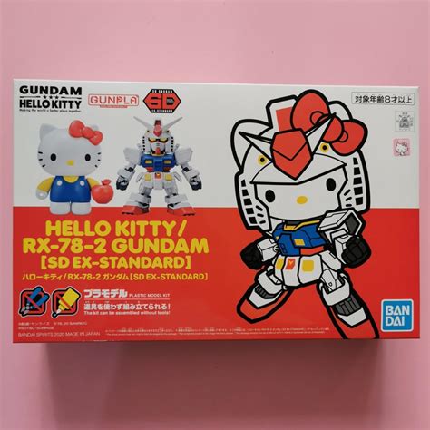 Bandai Sd Ex Standard Hello Kitty Rx 78 2 Gundam 興趣及遊戲 玩具 And 遊戲類