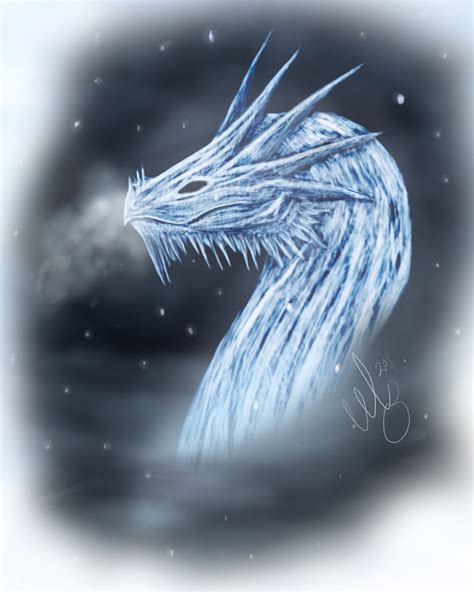 Ice Dragon By Cervidaemonster On Deviantart