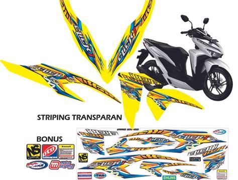 Jual Striping Vario New Transparan List Sticker Variasi A Di