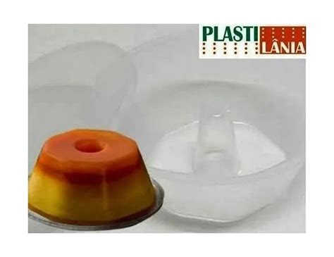 Plastilania Forma Pudim Tampa Pequena 120ml Pacote 10 Unidades