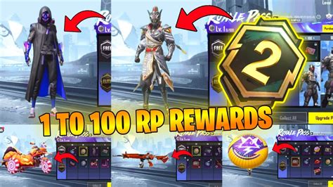 SEASON A2 ROYAL PASS 1 TO 100 RP REWARDS A2 ROYAL PASS PUBG MOBILE