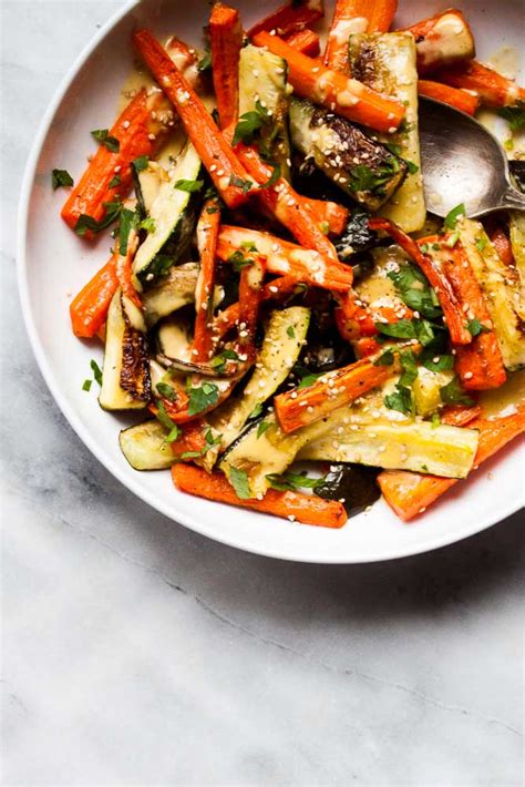 Roasted Carrots Zucchini With Everyday Dressing In Pursuit Of More