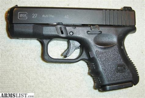 Armslist For Sale Baby Glock 27 40sandw Ccw Package