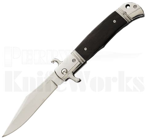 Cz Bolster Release Automatic Knife Ebony Wood L For Sale