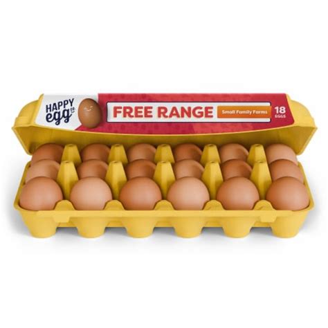 Happy Egg Co ® Free Range Large Brown Eggs 18 Ct Fred Meyer