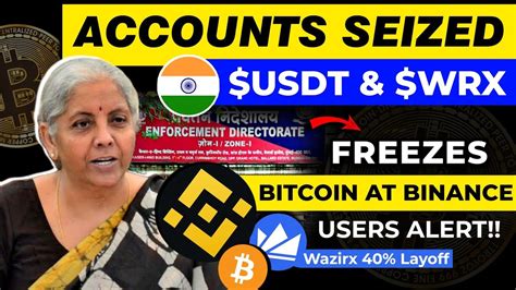 Crypto Users Alert Accounts Seized ED Again Freezes Bitcoin At