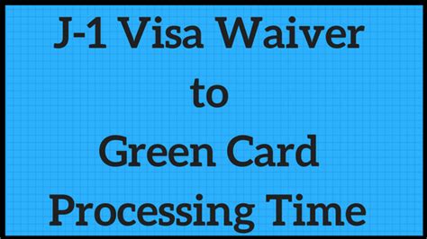 J 1 Waiver To Green Card Work Travel And Transfer While Pending