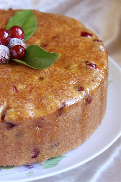 Cranberry Cake with Orange Glaze - Christina's Cucina